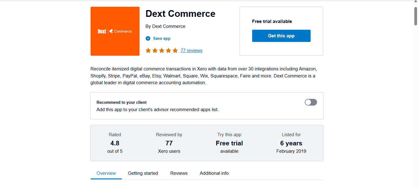 Dext Prepare & Dext Commerce