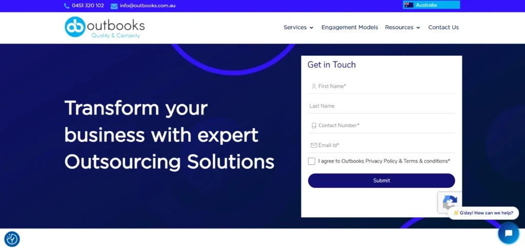 Outbooks Outsourcing pvt ltd
