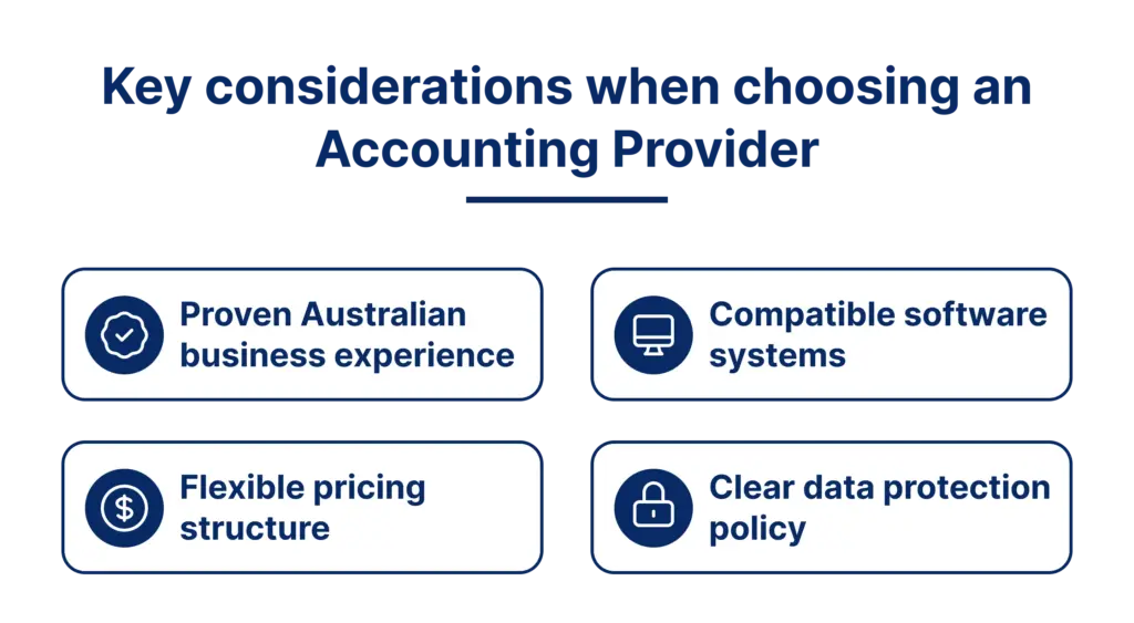 Key Considerations when choosing an accounting provider